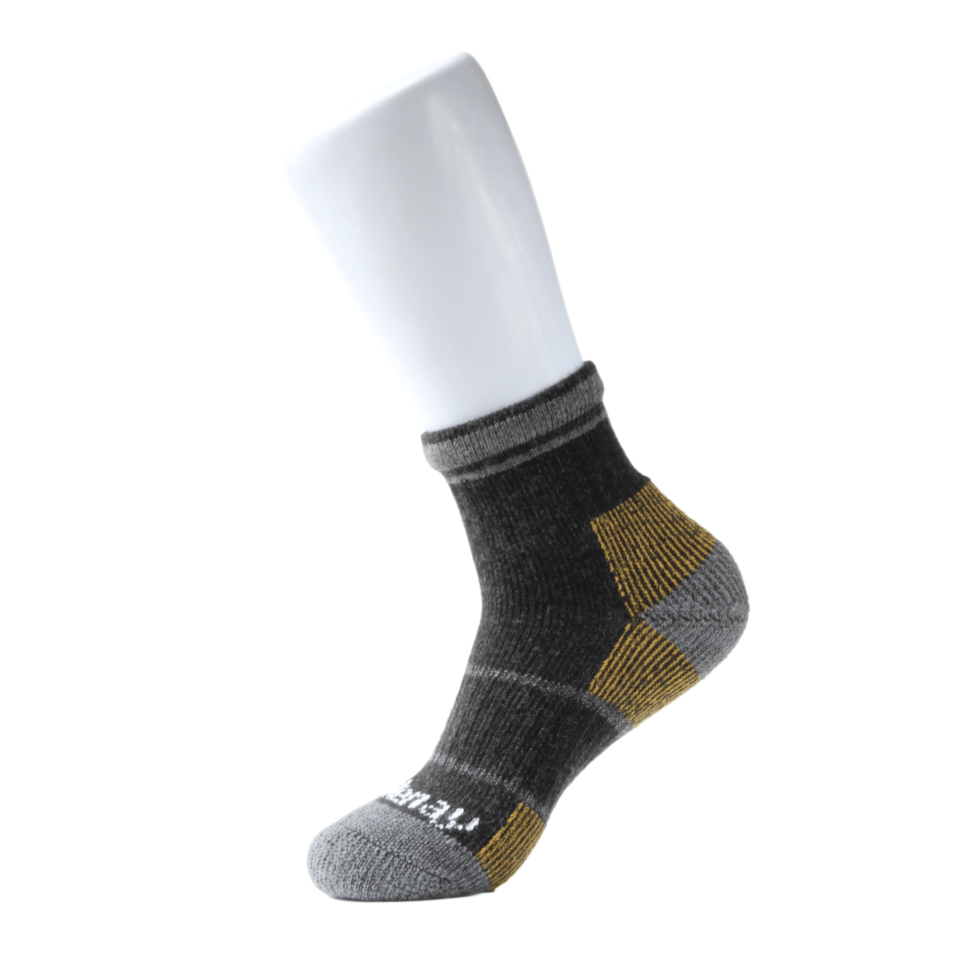 Charcoal & Gold MidCrew Midweight Merino Wool Kootenay Socks Adventure