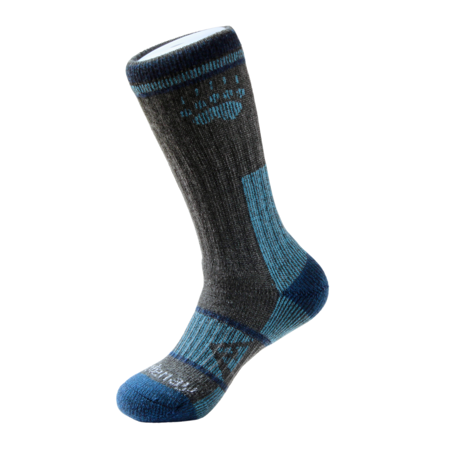 Grey & Blue Boot Heavyweight Merino Wool Kootenay Socks In The Wild