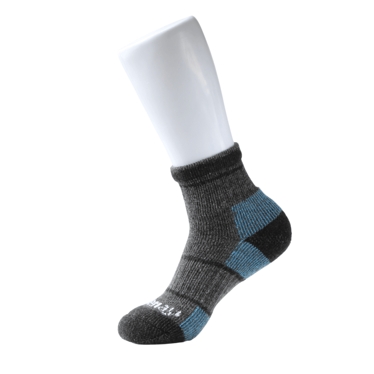 Grey & Blue MidCrew Midweight Merino Wool Kootenay Socks Adventure